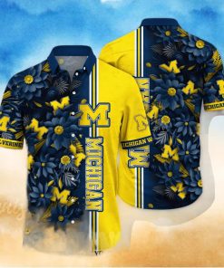 Michigan Wolverines NCAA Floral Classic Full Printing Hawaiian Shirt