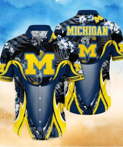 Michigan Wolverines NCAA Flower Summer 3D Hawaiian Shirt