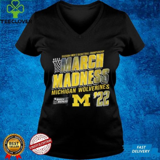 Michigan Wolverines NCAA Men's Basketball March Madness Vitt Graphic T shirt