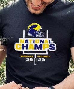 Michigan Wolverines National Champions 2023 helmet shirt