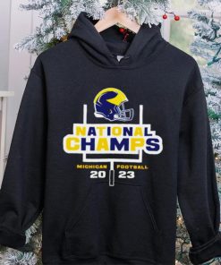 Michigan Wolverines National Champions 2023 helmet hoodie, sweater, longsleeve, shirt v-neck, t-shirt