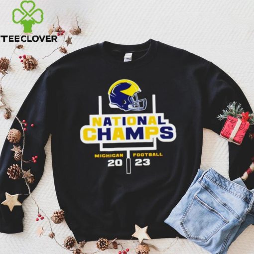 Michigan Wolverines National Champions 2023 helmet hoodie, sweater, longsleeve, shirt v-neck, t-shirt