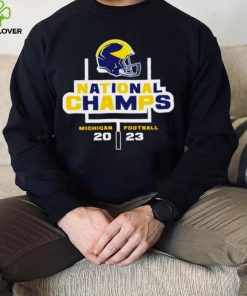 Michigan Wolverines National Champions 2023 helmet hoodie, sweater, longsleeve, shirt v-neck, t-shirt