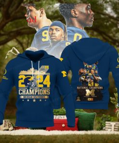 Michigan Wolverines National Champions 2024 Hoodie T Shirt