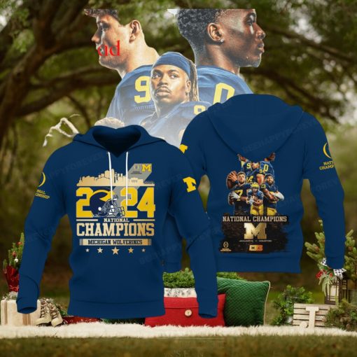 Michigan Wolverines National Champions 2024 Hoodie T Shirt