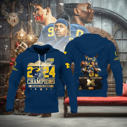 Michigan Wolverines National Champions 2024 Hoodie T Shirt