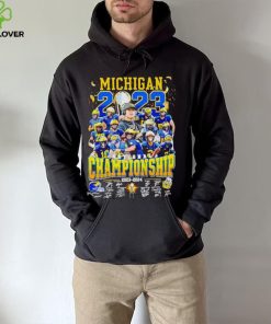 Michigan Wolverines National Championship 2023 2024 signatures hoodie, sweater, longsleeve, shirt v-neck, t-shirt