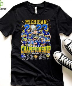 Michigan Wolverines National Championship 2023 2024 signatures hoodie, sweater, longsleeve, shirt v-neck, t-shirt