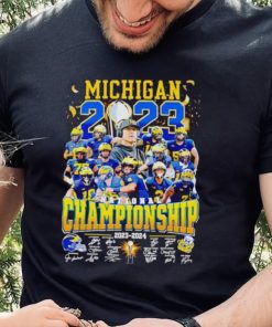 Michigan Wolverines National Championship 2023 2024 signatures hoodie, sweater, longsleeve, shirt v-neck, t-shirt