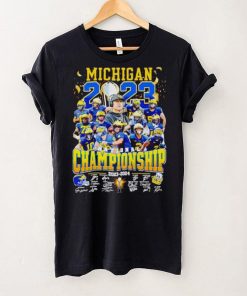 Michigan Wolverines National Championship 2023 2024 signatures hoodie, sweater, longsleeve, shirt v-neck, t-shirt