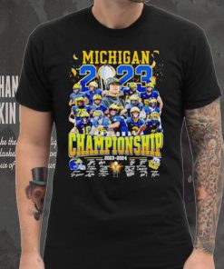 Michigan Wolverines National Championship 2023 2024 signatures hoodie, sweater, longsleeve, shirt v-neck, t-shirt