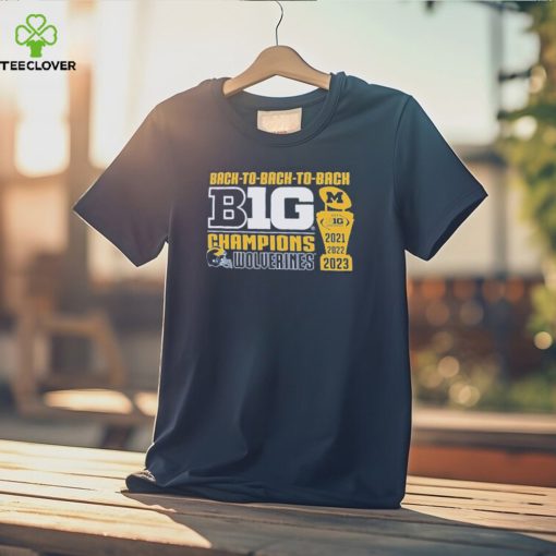 Michigan Wolverines Original Retro Brand Youth Back to Back to Back Big Ten Conference Champions T Shirt