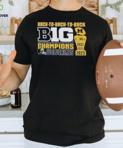 Michigan Wolverines Original Retro Brand Youth Back to Back to Back Big Ten Conference Champions T Shirt