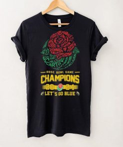 Michigan Wolverines Players Names Rose Bowl Game 2024 Let’s Go Blue Shirt