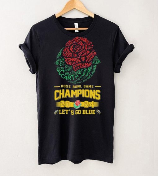 Michigan Wolverines Players Names Rose Bowl Game 2024 Let’s Go Blue Shirt