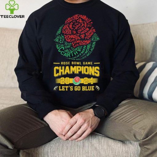 Michigan Wolverines Players Names Rose Bowl Game 2024 Let’s Go Blue Shirt