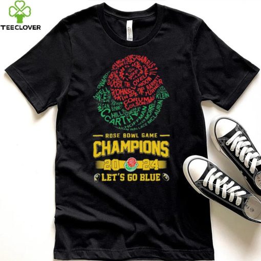 Michigan Wolverines Players Names Rose Bowl Game 2024 Let’s Go Blue Shirt