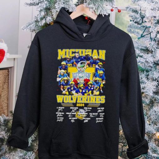 Michigan Wolverines Rose Bowl Game 2024 signatures hoodie, sweater, longsleeve, shirt v-neck, t-shirt