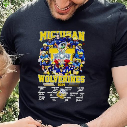 Michigan Wolverines Rose Bowl Game 2024 signatures hoodie, sweater, longsleeve, shirt v-neck, t-shirt