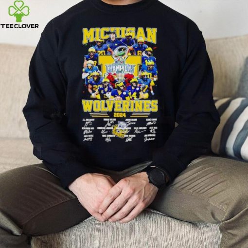 Michigan Wolverines Rose Bowl Game 2024 signatures hoodie, sweater, longsleeve, shirt v-neck, t-shirt