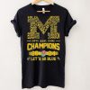 Michigan Wolverines Rose Bowl Game Champions 2024 Players Name Shirt