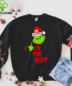 Michigan Wolverines Santa Grinch fuck the rest hoodie, sweater, longsleeve, shirt v-neck, t-shirt