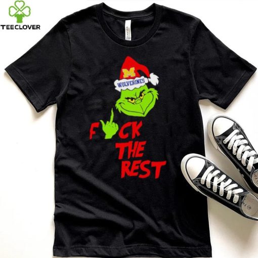 Michigan Wolverines Santa Grinch fuck the rest hoodie, sweater, longsleeve, shirt v-neck, t-shirt