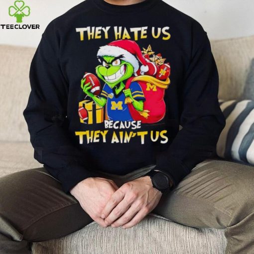 Michigan Wolverines Santa Grinch they hate us because they ain’t us hoodie, sweater, longsleeve, shirt v-neck, t-shirt