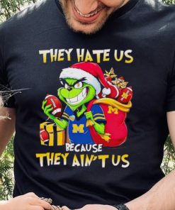 Michigan Wolverines Santa Grinch they hate us because they ain’t us hoodie, sweater, longsleeve, shirt v-neck, t-shirt