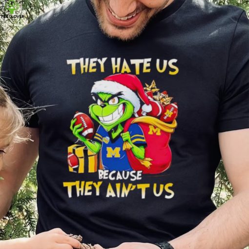 Michigan Wolverines Santa Grinch they hate us because they ain’t us hoodie, sweater, longsleeve, shirt v-neck, t-shirt