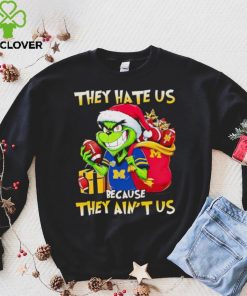 Michigan Wolverines Santa Grinch they hate us because they ain’t us hoodie, sweater, longsleeve, shirt v-neck, t-shirt