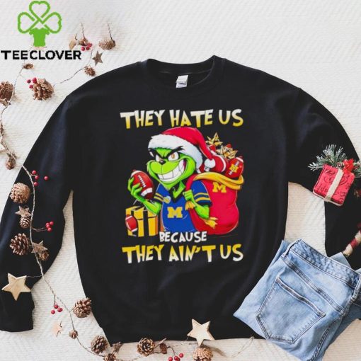 Michigan Wolverines Santa Grinch they hate us because they ain’t us hoodie, sweater, longsleeve, shirt v-neck, t-shirt