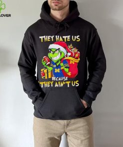 Michigan Wolverines Santa Grinch they hate us because they ain’t us hoodie, sweater, longsleeve, shirt v-neck, t-shirt