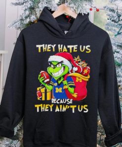 Michigan Wolverines Santa Grinch they hate us because they ain’t us hoodie, sweater, longsleeve, shirt v-neck, t-shirt