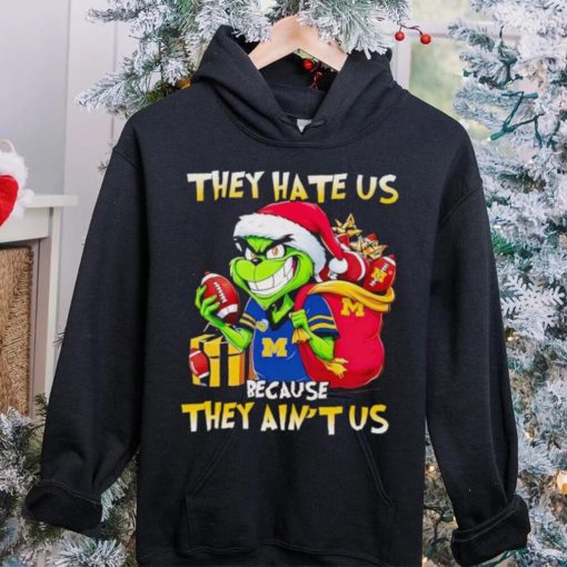 Michigan Wolverines Santa Grinch they hate us because they ain’t us hoodie, sweater, longsleeve, shirt v-neck, t-shirt