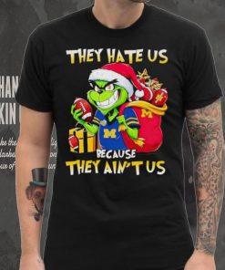 Michigan Wolverines Santa Grinch they hate us because they ain’t us hoodie, sweater, longsleeve, shirt v-neck, t-shirt