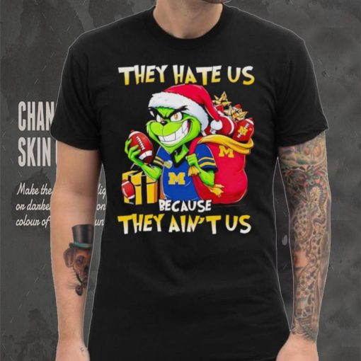 Michigan Wolverines Santa Grinch they hate us because they ain’t us hoodie, sweater, longsleeve, shirt v-neck, t-shirt