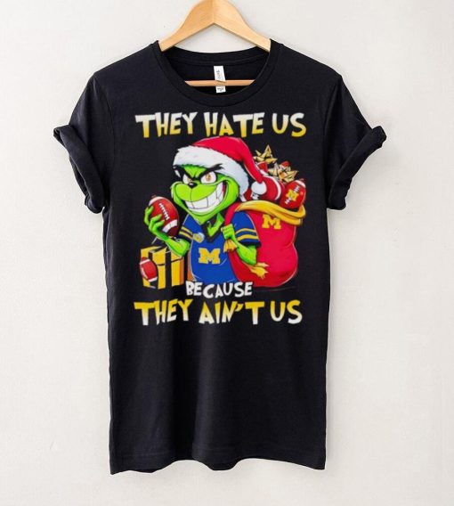 Michigan Wolverines Santa Grinch they hate us because they ain’t us hoodie, sweater, longsleeve, shirt v-neck, t-shirt