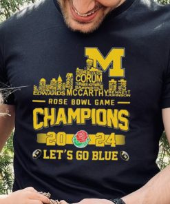 Michigan Wolverines Skyline Players Name 2024 Rose Bowl Game Champions Let’s Go Blue Shirt 6 Michigan Wolverines Skyline Players Name 2024 Rose Bowl Game Champions Let’s Go Blue Shirt