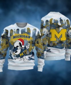 Michigan Wolverines Snoopy Dabbing The Peanuts Sports Football American 3D Sweater