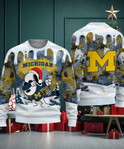 Michigan Wolverines Snoopy Dabbing The Peanuts Sports Football American 3D Sweater