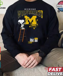 Michigan Wolverines Snoopy Painting Shirt