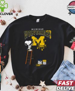 Michigan Wolverines Snoopy Painting Shirt