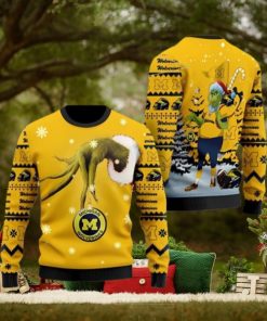 Michigan Wolverines Team Grinch Ugly Christmas Sweater Cute Christmas Gift