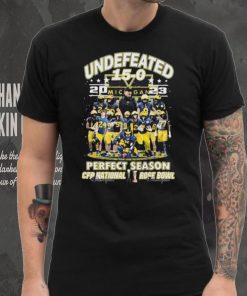 Michigan Wolverines Team Undefeated 15 0 2023 Perfect Season CFP National And Rose Bowl Shirt