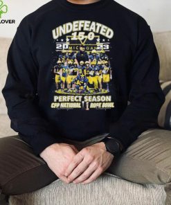 Michigan Wolverines Team Undefeated 15 0 2023 Perfect Season CFP National And Rose Bowl Shirt