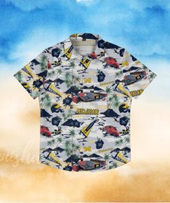 Michigan Wolverines Thematic Stadium Print Hawaiian Shirt