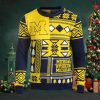 Michigan Wolverines Snoopy Dabbing Holiday Party Ugly Christmas Sweater Ugly