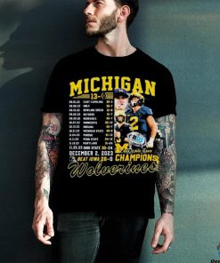 Michigan Wolverines Undefeated 13 0 Back To Back To Back Champions Schedule Shirt 3 Michigan Wolverines Undefeated 13 0 Back To Back To Back Champions Schedule Shirt