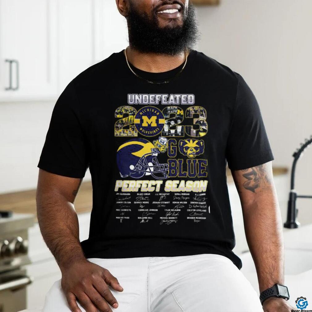 Michigan Wolverines Undefeated 2023 Perfect Season Go Blue T Shirts Michigan Wolverines Undefeated 2023 Perfect Season Go Blue T Shirts